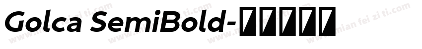Golca SemiBold字体转换